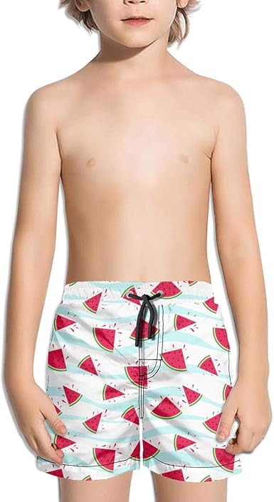 Boys watermelon swim trunks Clearance
