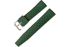 Ylfcly Fluororubber FKM Watchbands,Rubber Watch Strap Quick Release Tropical Style 20mm 22mm Soft Breathable,Durable Rubber Watch Band Universal Replacement Band Strap for Men Women