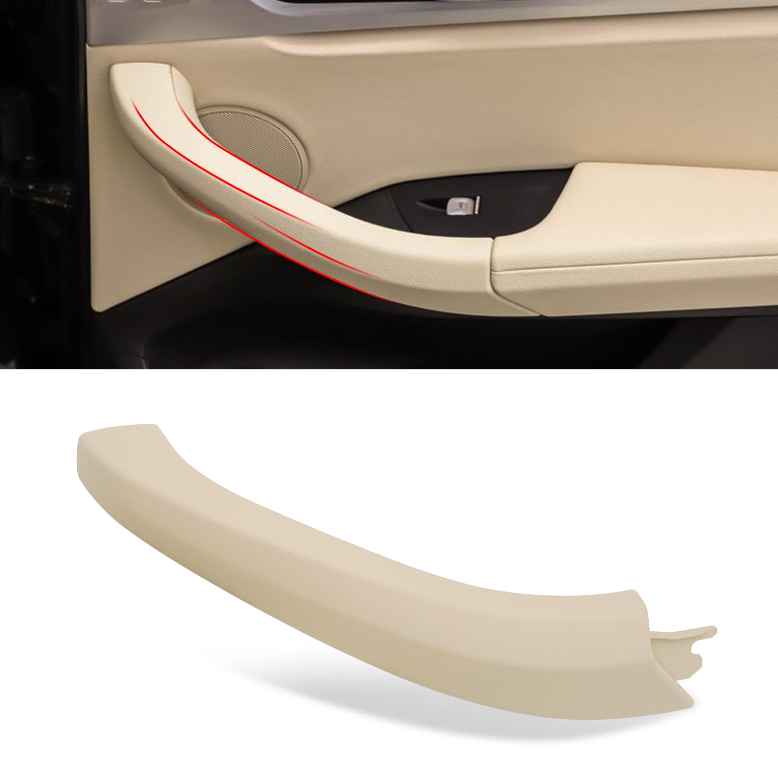 Photo 1 of Jaronx Compatible with BMW X3 G01/X4 G02 Door Handle Cover Replacement, 1PCS Right Front/Rear Interior Door Handle Outer Covers for X3 G01 2017-2024, X4 G02 2018-2024 (NOT Leather Material)
