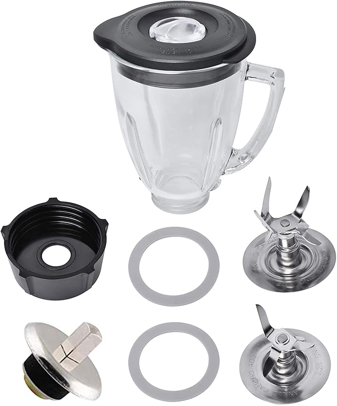 6 Cup Glass Jar Replacement for Oster and Osterizer Blender, with 4961