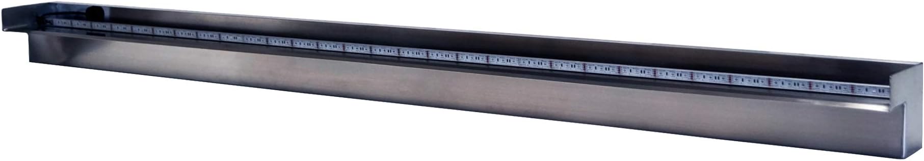 HALF OFF PONDS Steel Elegance 60" Amethyst Purple Lighted Stainless Steel Spillway - STE60P-HOP