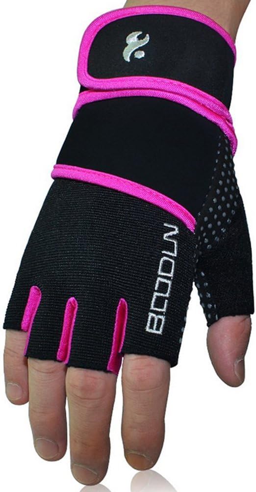 Coofly Fitness Weight Lifting Gloves Half Finger Bandage