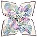 YOUR SMILE Polyester Scarf Women’s Fashion Pattern Large Square Satin Headscarf Headdress 35''x35'' (Style 511)