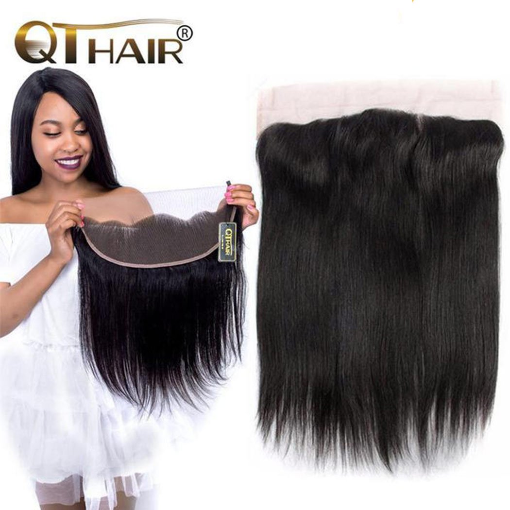 Free Part 12 Inch Qthair 8a Free Part Lace Frontal Closure 13x4