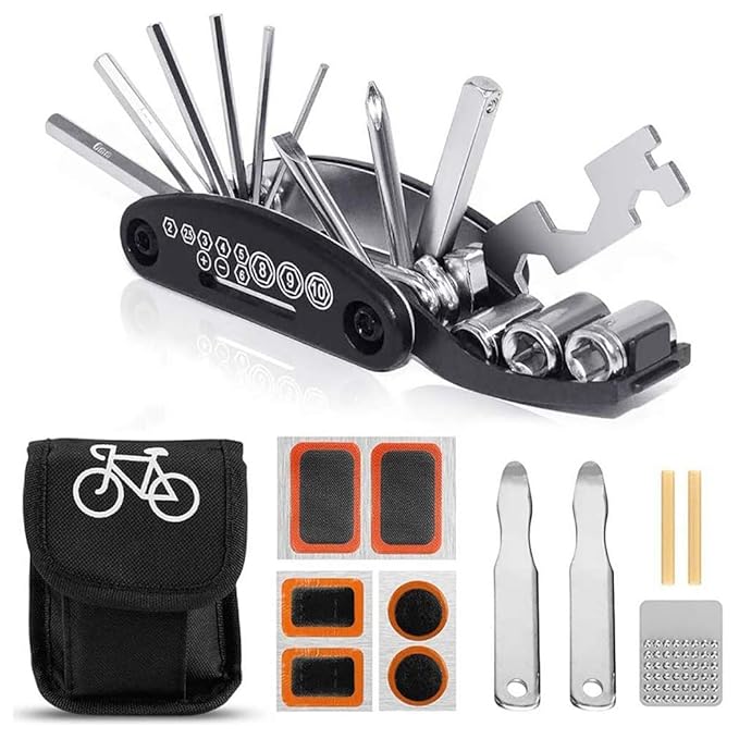 Dorakitten Bike Repair Tool Kit 16 in 1 Universal Bike Maintenance Tool