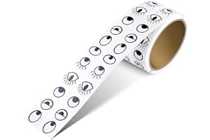 ABVSDU 2000 Pieces Eye Stickers Labels, Googly Eyes Self Adhesive Eye Stickers, Eyes for Crafts for DIY Handmade Arts and Crafts Toys and Home Decoration（ Black and White）