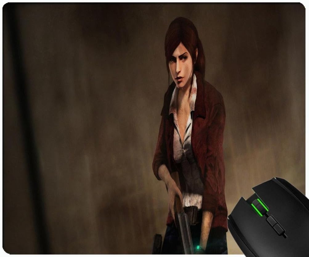 Resident Evil Revelations 2 Claire Redfield Character design custom gaming mouse rectangular padded non-slip rubber quality