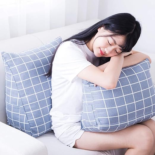Triangular Back Wedge Cushion Husband Pillow Comfort Office Chair