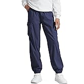 NUMYEAN Boys Girls Cargo Pants Kids Water Resistant Hiking Pants Quick Dry Lightweight