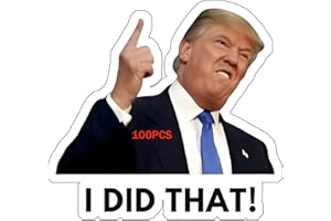 COLISPAR 100pcs Trump I Did That Stickers Gas Pump Stickers Decal, Donald Trump Merchandise, Anti-Trump Stickers