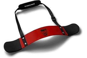 Gymreapers Bicep Arm Blaster -Thick Aluminum Support Bicep Curl Isolator w/Contoured, Padded Edges - Adjustable Bicep Bomber 