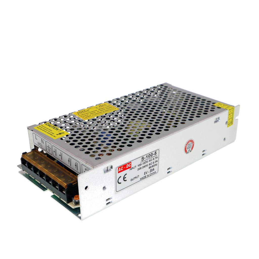 AC 110V/220V to DC 5V 20A 100W Switching Power Supply AC-DC Power adapter Transformer(5V 20A)