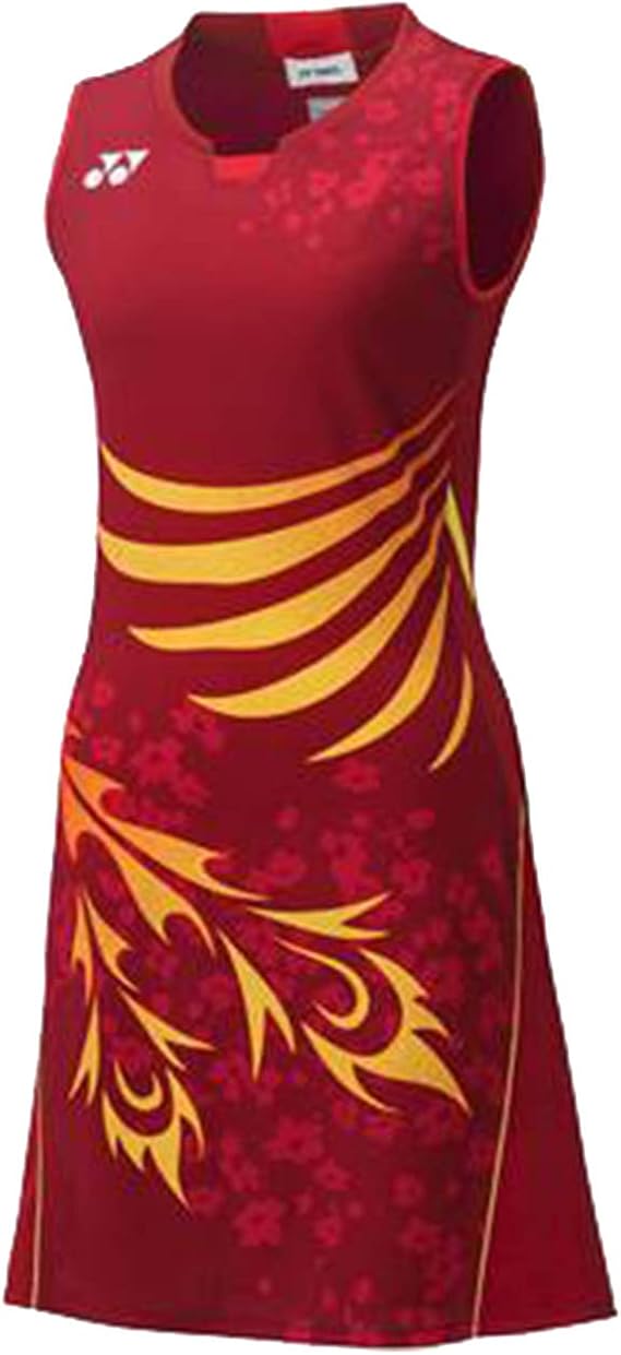 Amazon ヨネックス レディース バドミントンウェア ワンピース インナーパンツ付 クレナイ 570 1 レディース 通販