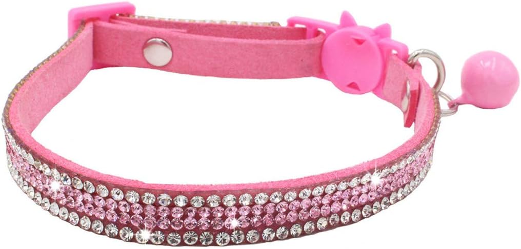 pink diamond cat collar