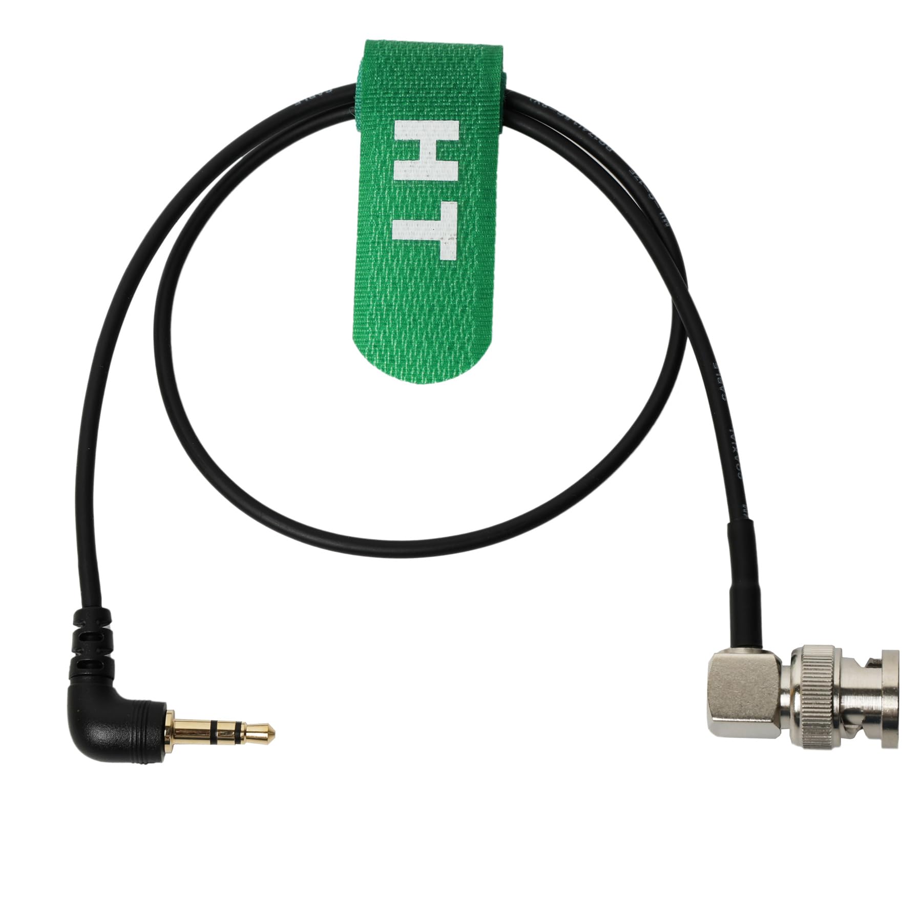 HangTon Tentacle Sync Timecode Cable Right Angle 3.5mm TRS to BNC Bi-directional for Canon Sony Camera