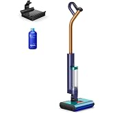 Dyson Clean+Wash Hygiene Wet and Dry Cleaner for Hard Floors - Cordless, 70 Minutes Run time, lays Flat, Anti-Tangle, self-Cleaning Roller, Drying Dock
