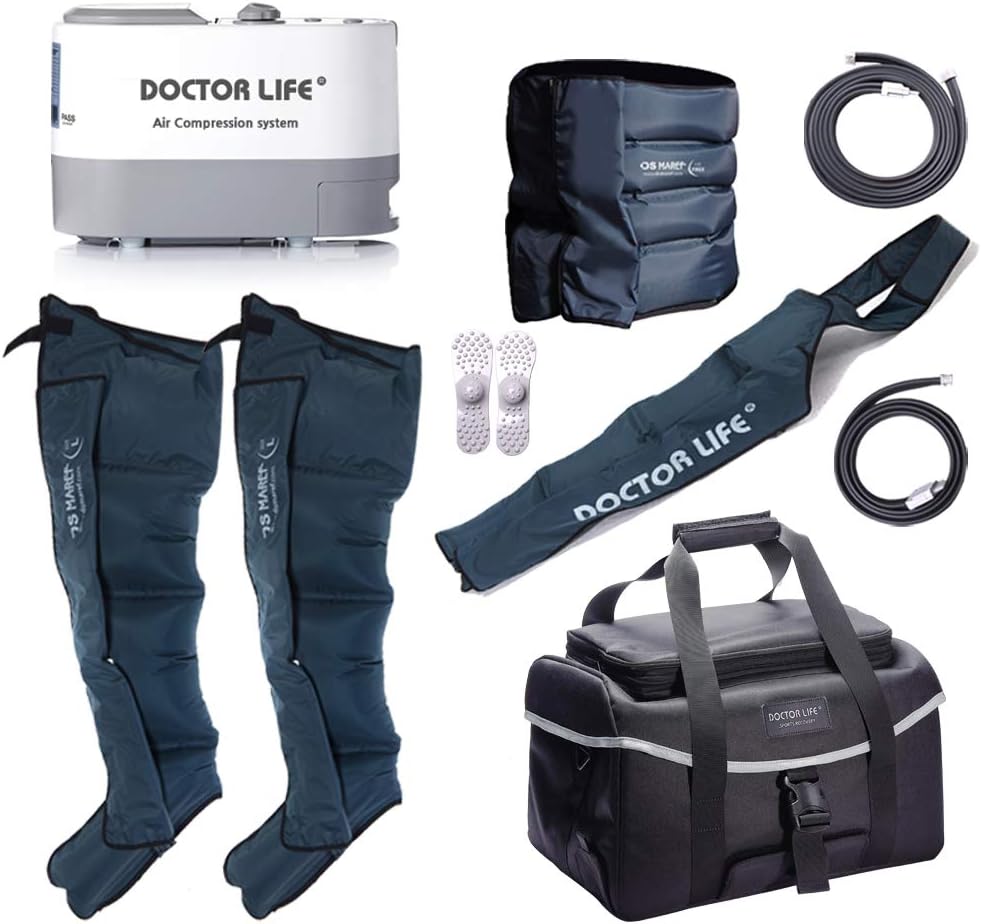 DSMAREF Package for Recovery : Compression Boots. Recovery Pump. Arm Sleeve. Waist Sleeve. Carry Bag. (Boots Size : Large): Health & Personal Care
