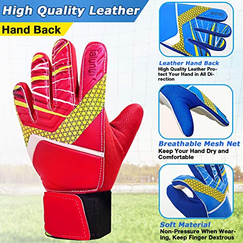 image for Jalunth Goalkeeper Goalie Soccer Gloves - Kids & Youth Football Goal k