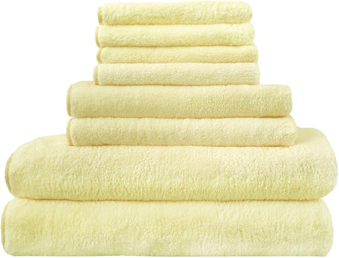 Towel Set，Included 2 Bath Sheets, 2 Bath Towels, 4 Hand Towels in
