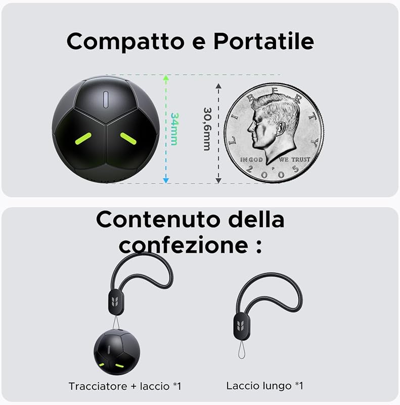 FineTrack DUO 2 Supporto iOS Find My o Android Find Hub