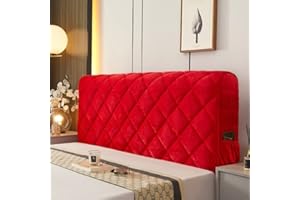 BLLMTEAR Headboard Covers Slipcover, Stretch Bed Headboard Covers, Small Square Jacquard Dustproof Protector Cover for Upholstered Headboard (Milk White, Queen Headboard Length ( Color : #32 , Size : 120cm/47i