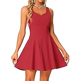 Allegra K Women's Party Sexy Dress Sleeveless Sweetheart Neck Cocktail Fit and Flare A Line Swing Tank Mini Dresses