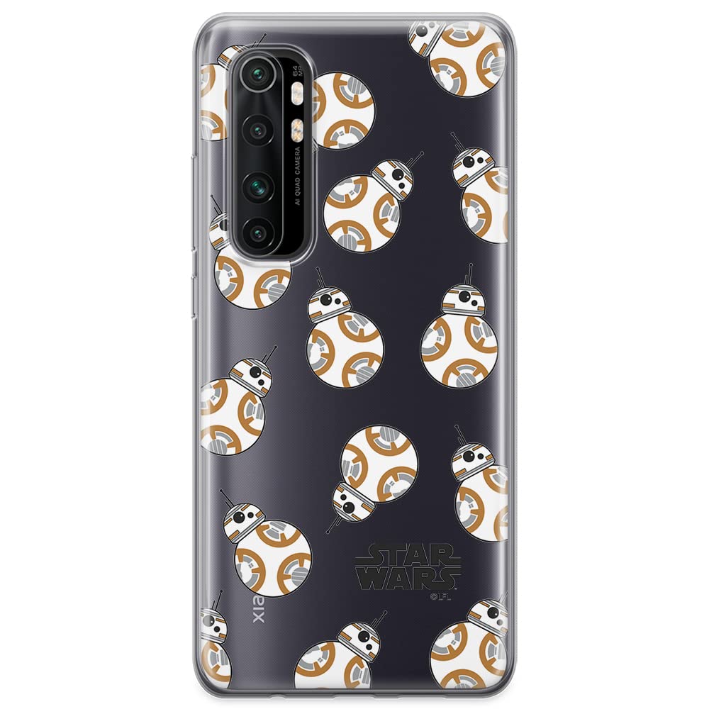 ERT GROUP mobile phone case for Xiaomi MI NOTE 10 Lite original and officially Licensed Star Wars pattern BB 8 004 optimally adapted to the shape of the mobile phone, partially transparent