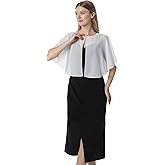 Hotshawl Chiffon Capelet Soft capes Shawls and Wraps for Evening Dress Wedding Cape 1920s shawl accessories for women