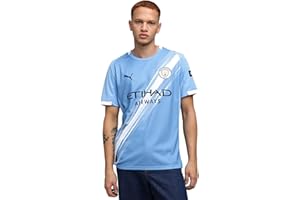 PUMA Men’s Manchester City FC 2025/26 Replica Home Soccer Jersey - Team Light Blue