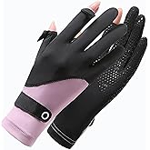 CXQRR Ice Silk Driving Gloves Women UV Protection Summer Gloves Non-Slip Full Finger Outdoor Cyling