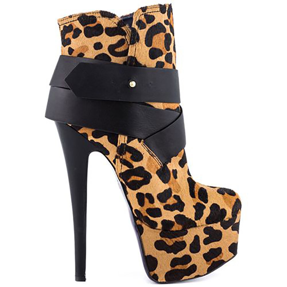 leopard print platform boots