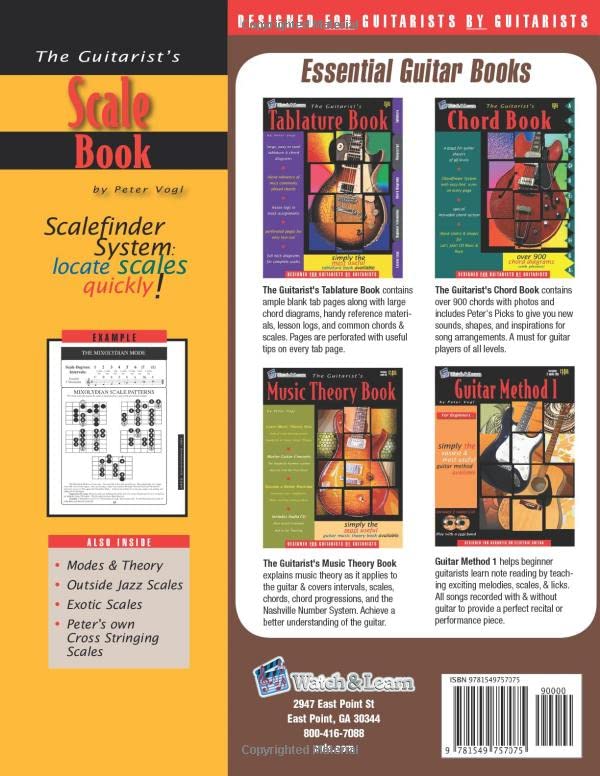 The Guitarist's Scale Book Over 400 Guitar Scales & Modes Pricepulse