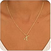 Initial Necklaces for Women Trendy, 14K Gold Plated A-Z Letter Pendant Necklace Gold Necklace for Women Custom Personalized Name Dainty Jewelry Fashion Accessories