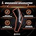 B-Driven Sports - Graduated Compression Arm Sleeves, Medical Grade 20-30mmHg for Men Women, Baseball, Basketball, Volleyball, Weightlifting, Athletic Lymphedema Circulation - Black & Small (1 Pair)