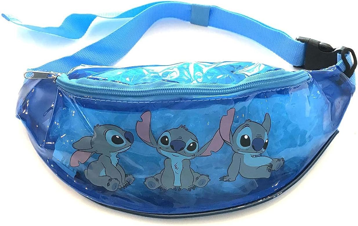 clear blue fanny pack