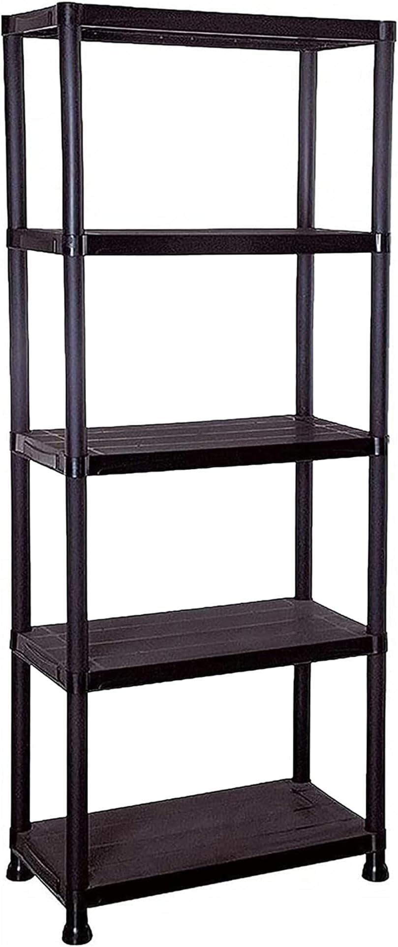 STORM TRADING GROUP Plastic Storage Shelving Unit 4 or 5 Tier Lightweight