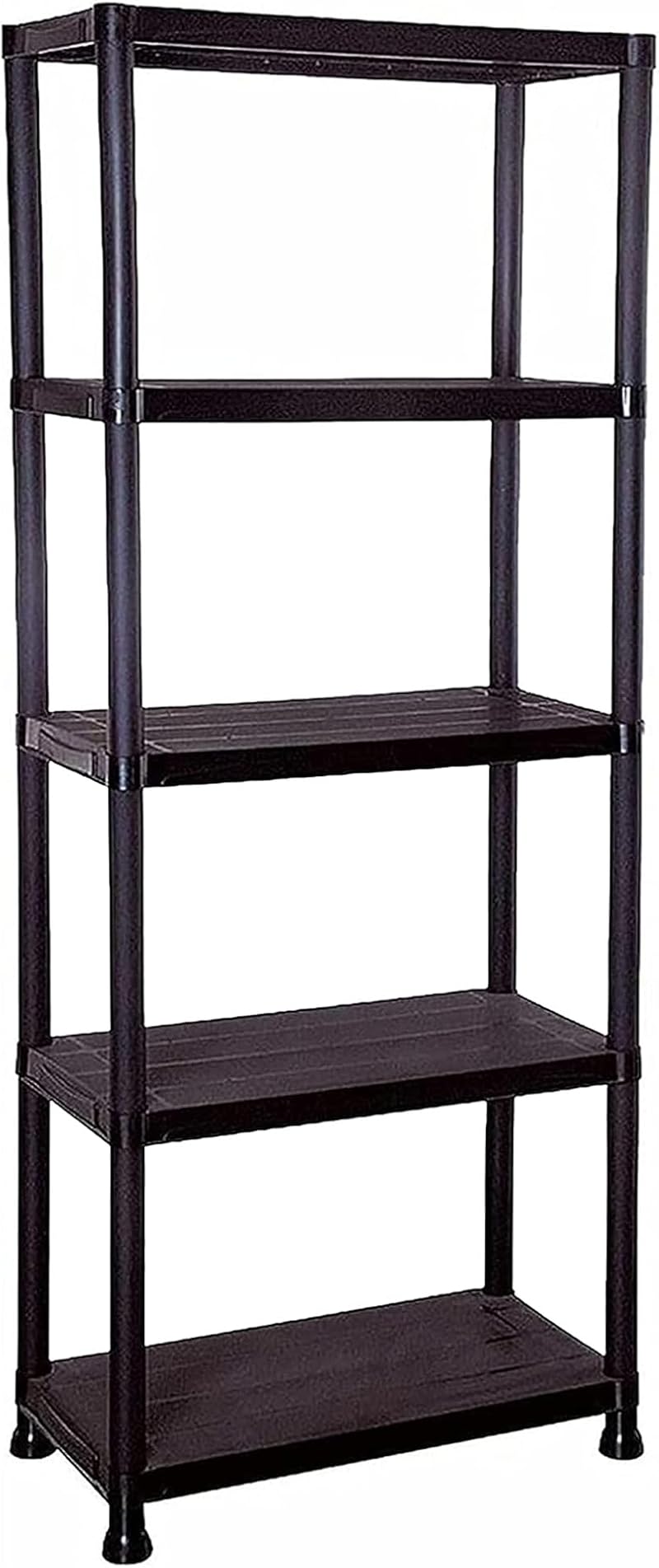 STORM TRADING GROUP Plastic Storage Shelving Unit 4 or 5 Tier Lightweight
