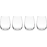 Oneida 896425 5 Oclock Stemless Wine Glasses, Set Of 4