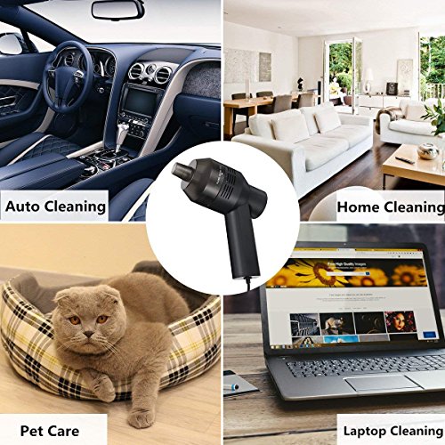 Vacuum USB Rechargeable Cleaner Mini Protable Cleaner For Car Keyboard Computer Office - Thumbnail 6