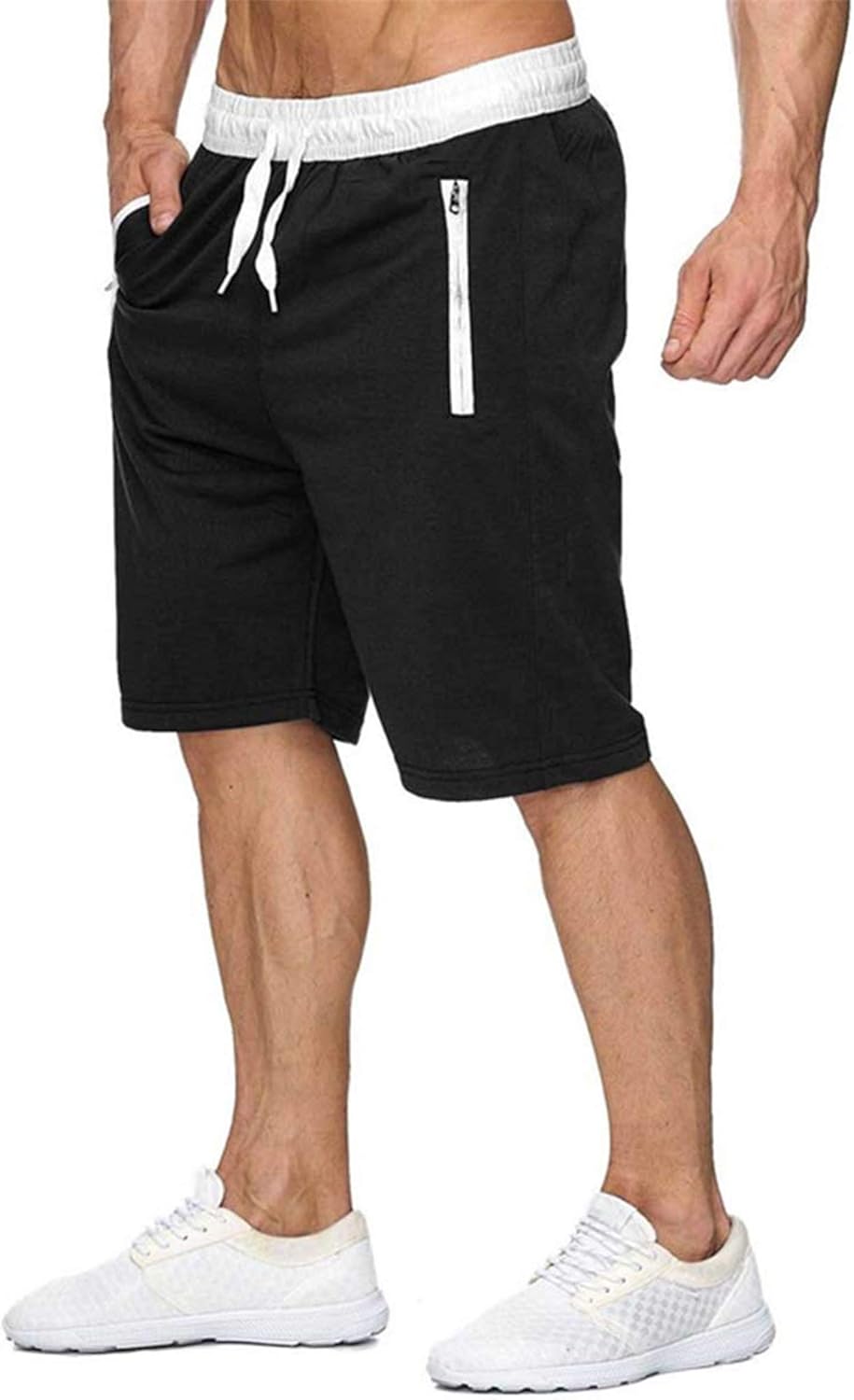 mens jogger sweat shorts