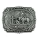 Senmi Vintage Cowboy Prayer Belt Buckles- with Senmi Box Gift Wrapped