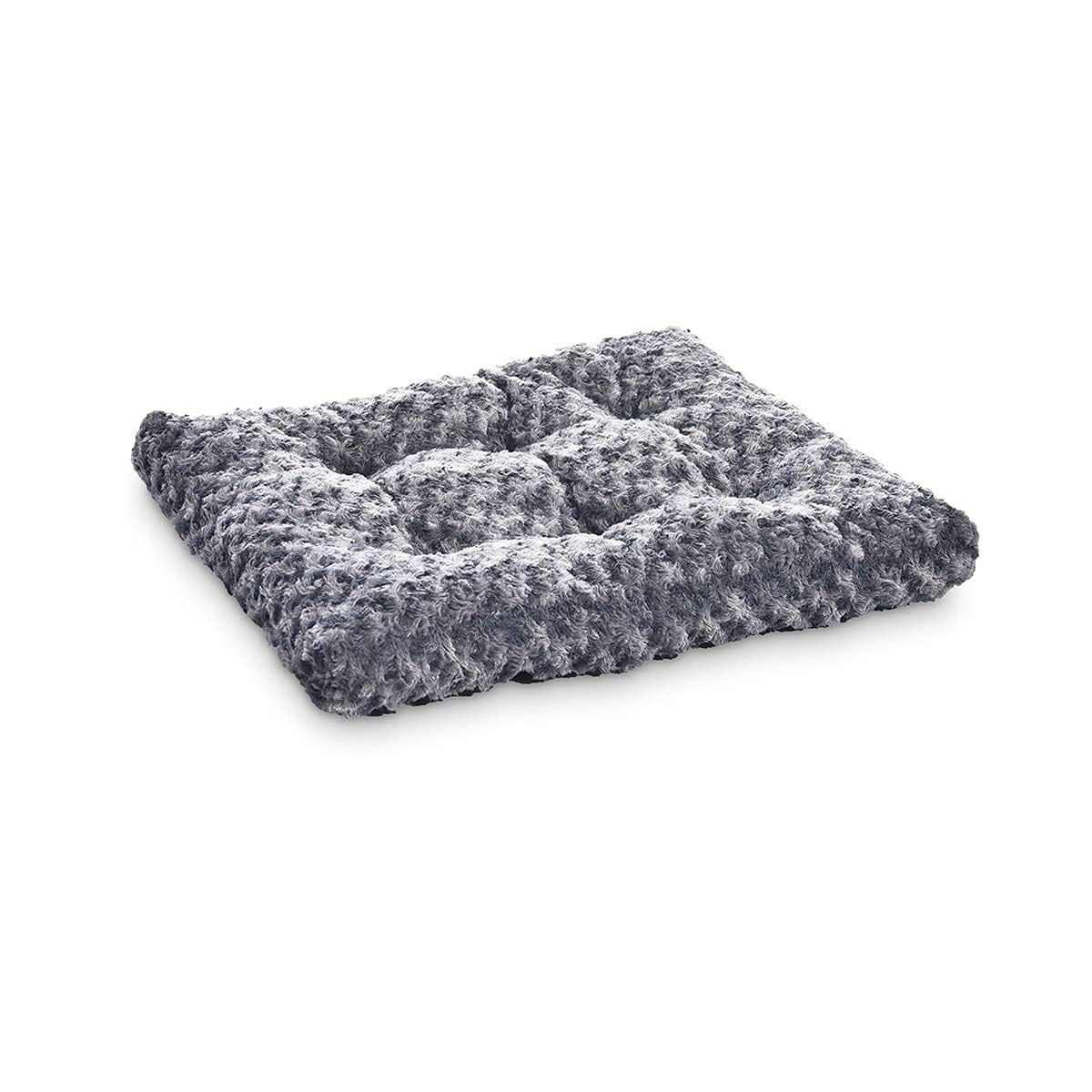 Amazon Basics Cat and Dog Bed, Machine Washable Pet Bed, Medium (89 x 58 x 8cm), Grey Swirl