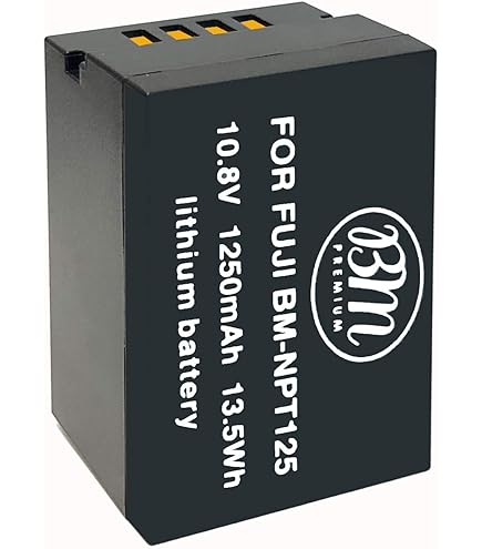 Amazon.com : BM Premium 2 Pack of NP-T125 Batteries for Fujifilm