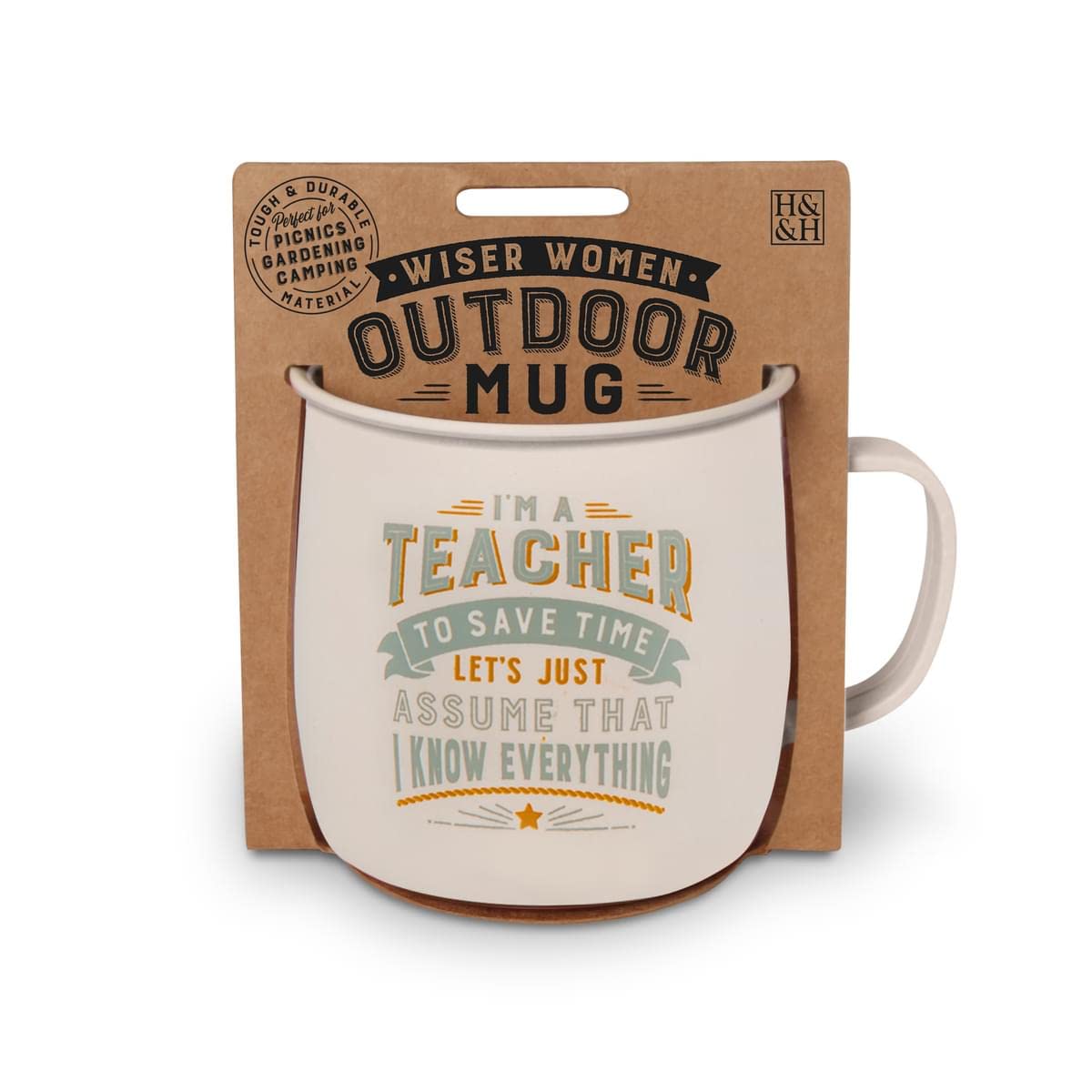 History & Heraldry Personalised Outdoor Mug (Teacher)
