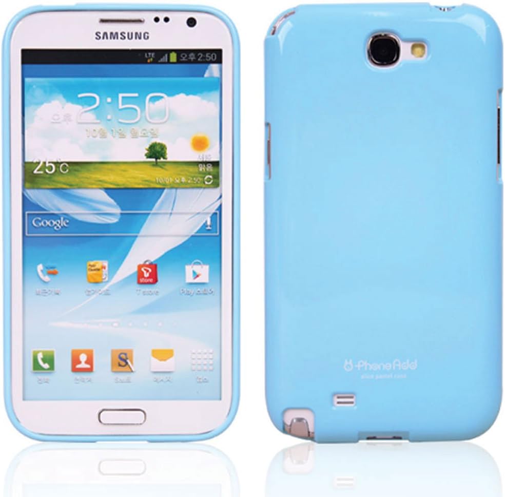 Phoneadd - Alice Pastel Soft Slim Fit Jelly Case Cover for Samsung Galaxy Note 2 II N7100 (Baby Blue)