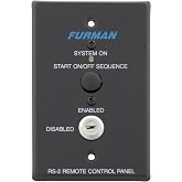 Furman RS-2 Remote System Control of Furman Power Sequencers, Keyswitch Panel, Maintained or Momentary Contact On/Off Sequence