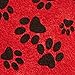 Dogs Unleashed Ritz Super Absorbent Viscose Pet Towel, 20 by 27-Inch, Fire Hydrant Red