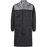 SUSHIMIAN Mens Laboratory Coat DIY Workshop Long Jacket Warehouse Workwear Overcoat Adult Lab Coat