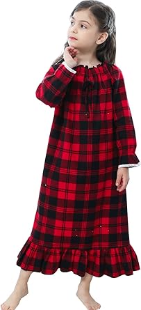 long flannel dress