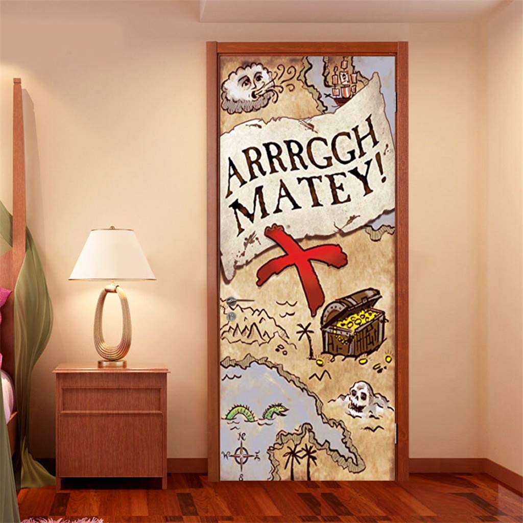 YWLINK 2PC Etiqueta De La Puerta Nuevo Vinilo Decorativo De ...